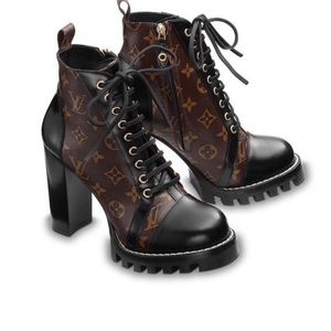 Louis Vuitton Brown Star Trail Ankle Booties